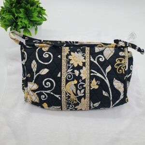 ♡ Vera Bradley Yellow Bird Cosmetic Case Spring 2008 Quilted